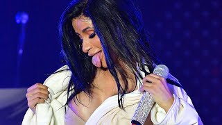 Watch Cardi B Perform in a Bathrobe After Splitting Her Pants at Bonnaroo