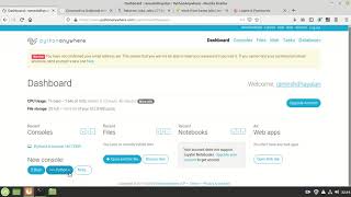 Learn python online using Pythonanywhere