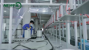 Heavy duty truck filter production video from Hebei Newfil factory in China
