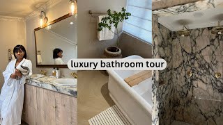 MY CUSTOM DREAM MASTER BATHROOM TOUR 🛀✨| bathroom renovation Q&A, COST BREAKDOWN, REGRETS & more !