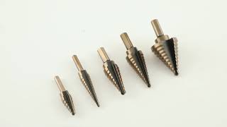 5Pcs Step Drill Bit Set