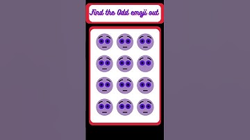 Find the Odd emoji out||Memory test challenge #ytshorts