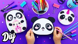 DIYs de PANDA KAWAII Super FÁCILES!! IDEAS con RECICLAJE - Mery