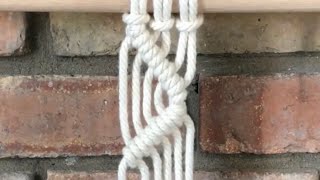 How to tie Double Half Hitch Knots (Clove Hitch) | DIY MACRAME