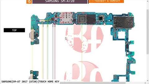 Samsung A7 2017 SM A720 Touche Home Back Recent Key Notwarking Problem Hardware Solution