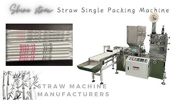 Paper straw single packaging machine，straw packing machine