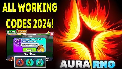 *NEW* ALL WORKING CODES FOR AURA RNG IN 2024! ROBLOX AURA RNG CODES