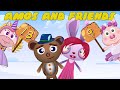 Amos and friends | Learning numbers for kids 10-1, 123 number names #19