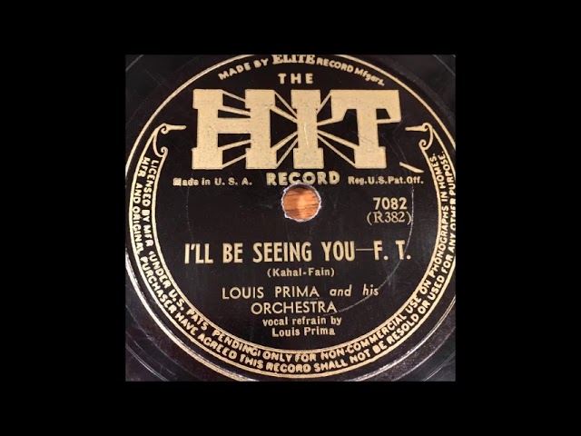 Louis Prima - I'll Be Seeing You