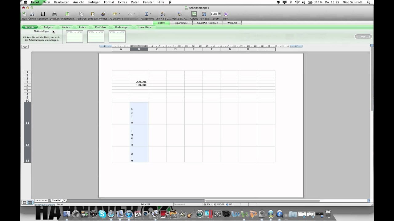 Microsoft excel for mac os