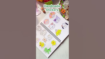 Handmade stickers for kids #diy #art #shorts  #youtubeshorts