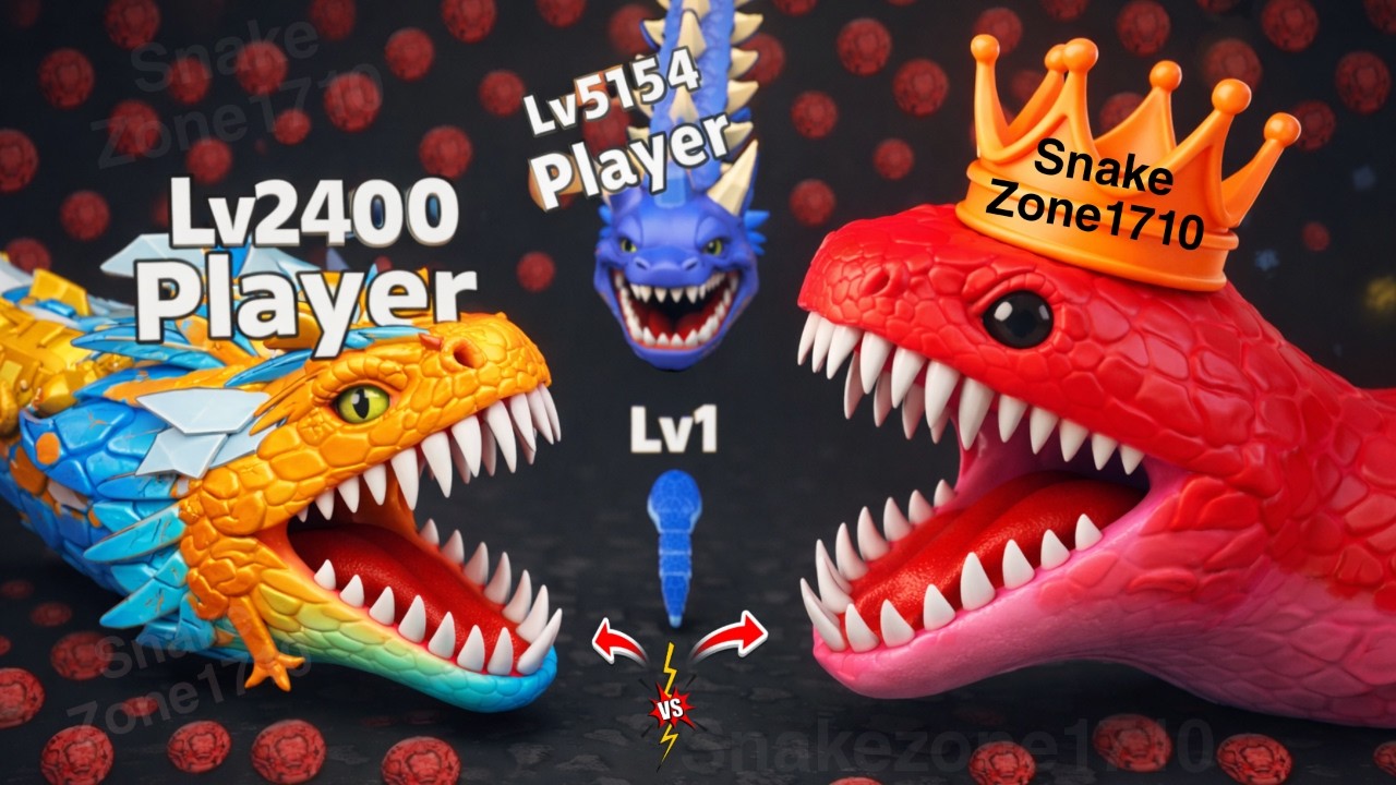 🎯Snake Clash Vs 🎯Snake Rush battle 3d | Live snake part 1