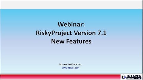Webinar: RiskyProject 7.1