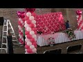 MURO CON GLOBOS PARA 15 AÑOS CHASTY