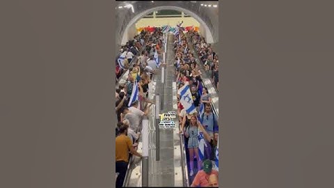 *מדהים - הסרטון הכי יפה:* תחנת נבון, יורדים מתנגדי, עולים תומכי. תראו מה קורה באמצע