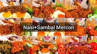 Hungry Olivia Consuming Indonesian food🇮🇩Sambal Mercon🌶Spicy Food