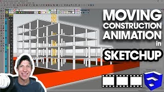 MOVING CONSTRUCTION ANIMATION with Animator for SketchUp