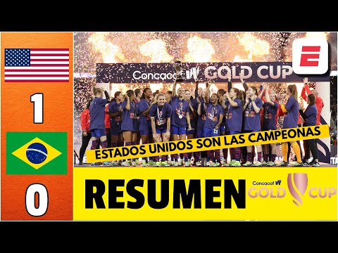 ESTADOS UNIDOS, CAMPEONAS de la COPA ORO FEMENINA tras vencer 1-0 a BRASIL. Gol de Lindsey Horan