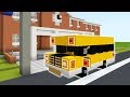 Minecraft Tutorial: How To Make A School Bus "2019 City Tutorial"