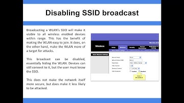 Disabling SSID Broadcast