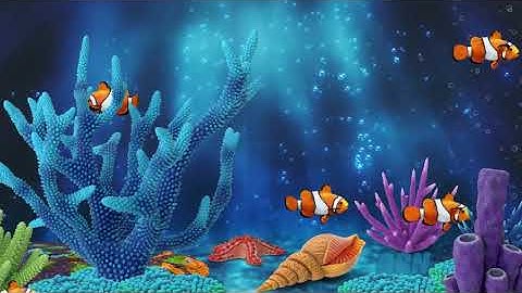 Lullabу and Calming Undersea Animation. Lullaby Aquarium . Soothing fishes. Baby Sleep Music.