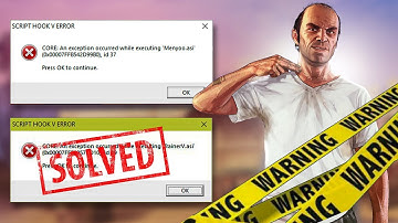How To Fix An exception occurred while executing Menyoo.asi Error ✅ | GTA V Script Hook V Error Fix