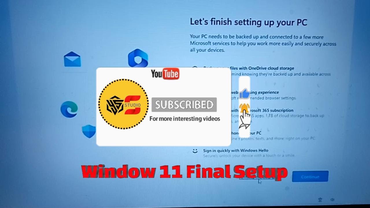 Window 11 Final Setup - YouTube