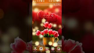 3D Red Tulip Flower Parallax Theme screenshot 3