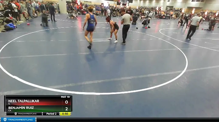 113 Lbs Champ. Round 2 - Neel Talpallikar, IL Vs B...