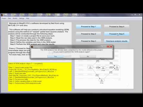 View and Change Missing Data Imputation Settings in WarpPLS