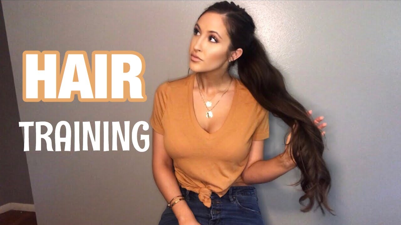 HOW TO WASH YOUR HAIR LESS: Hair Training 101 - YouTube