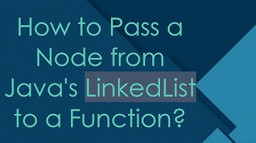 How to Pass a Node from Java