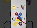 Guess The Mixed Color of The Super Mario Galaxy Movie Part 43 Mario/Super Star vs Kamek/Bowser Jr.