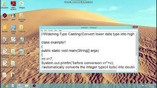 Java Type Casting Narrowing and Widening Type Casting in Hindi(Lecture-5)