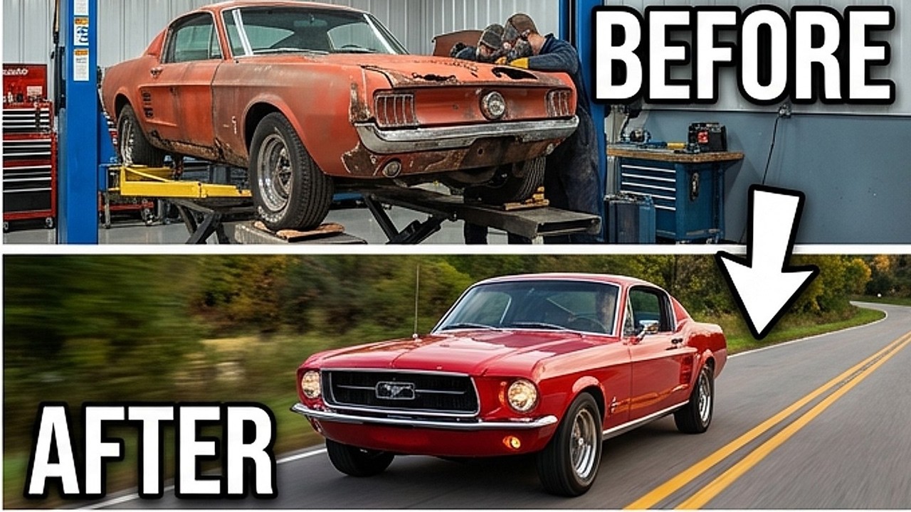 Abandoned 1967 Ford Mustang Restoration – Most Satisfying Classic Car Rebuild Ever