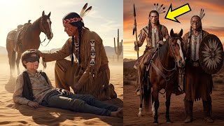 PADRE DEJÓ A SU HIJO CIEGO EN EL DESIERTO… UN GUERRERO APACHE LO HALLÓ, NACÍA UNA LEYENDA DE GUERRA.