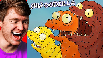 ORIGIN of SHIN GODZILLA but in THE SIMPSONS!? (Reaction)