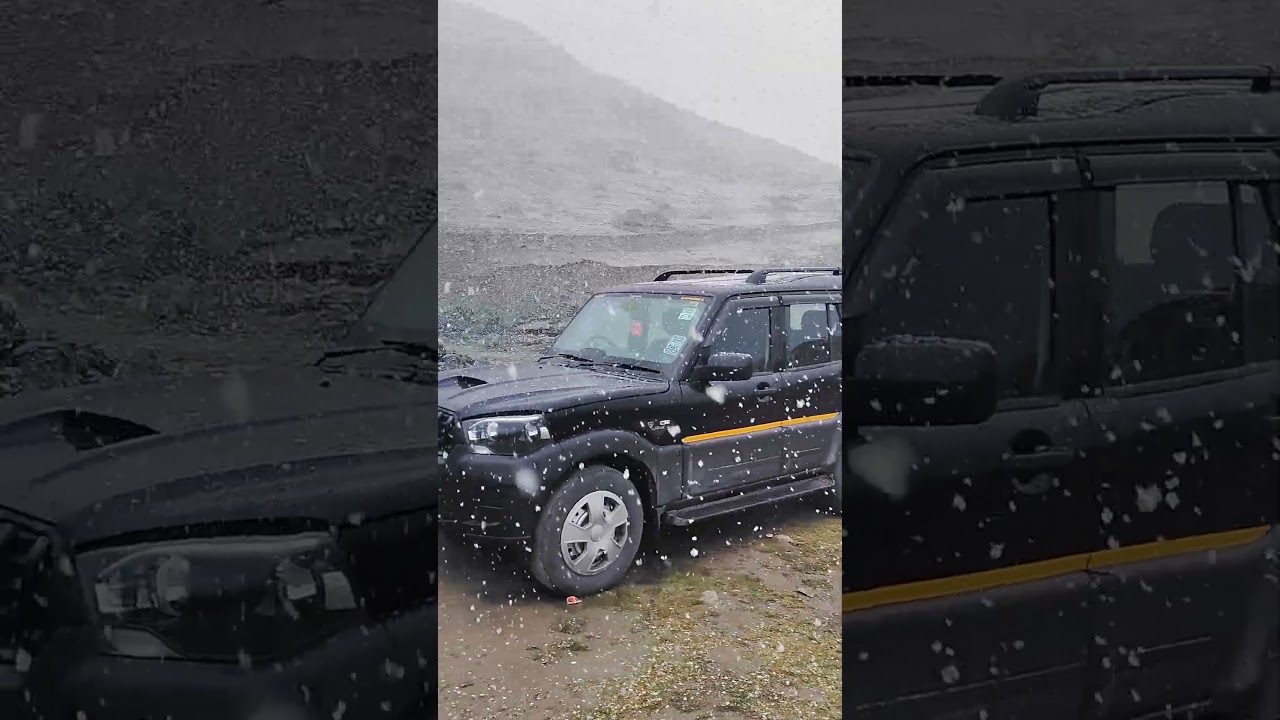 Heavy snowfall in sonamarg zero point ❄️🌨️