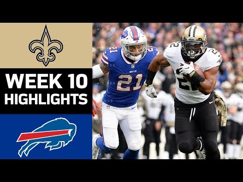Saints vs. Bills | NFL Week 10 Game Highlights
