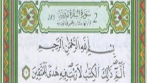سورة البقرة بصوت القارئ وليد النائحي ـ المصحف المرتل ـ رواية قالون عن نافع المدني