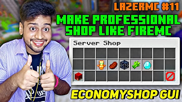FireMC Like Shop Setup With The Help Of EconomyShopGUI Plugin 😍