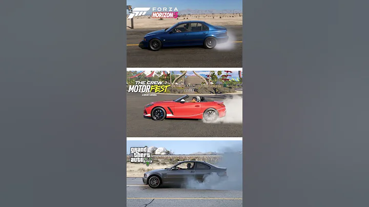 Forza Horizon 5 vs The Crew Motorfest vs GTA 5 - Burnout Comparison