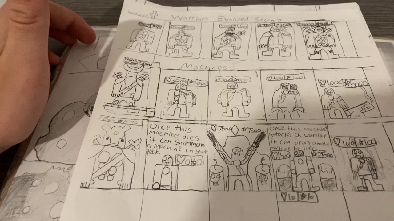 My Old Homemade Tcg Card Game Review YouTube