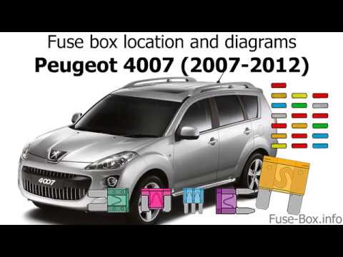 Fuse box location and diagrams: Peugeot 4007 (2007-2012)