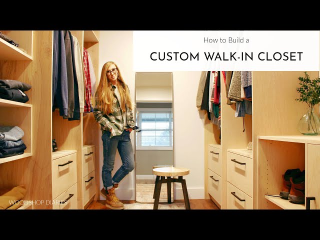 How to build custom closet shelves - * View Along the Way *