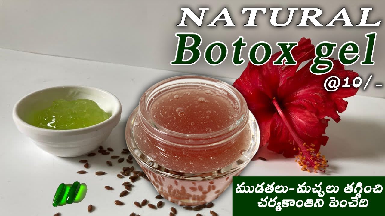 Botox gel cream making with flax seed Botox gel for wrinkles free