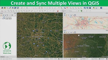 How to Create and Sync Multiple Views in QGIS | Map View Synchronization Tutorial