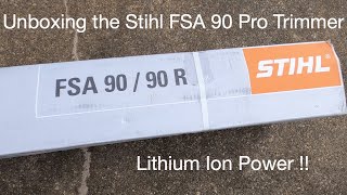 Unboxing the Stihl FSA 90 Trimmer