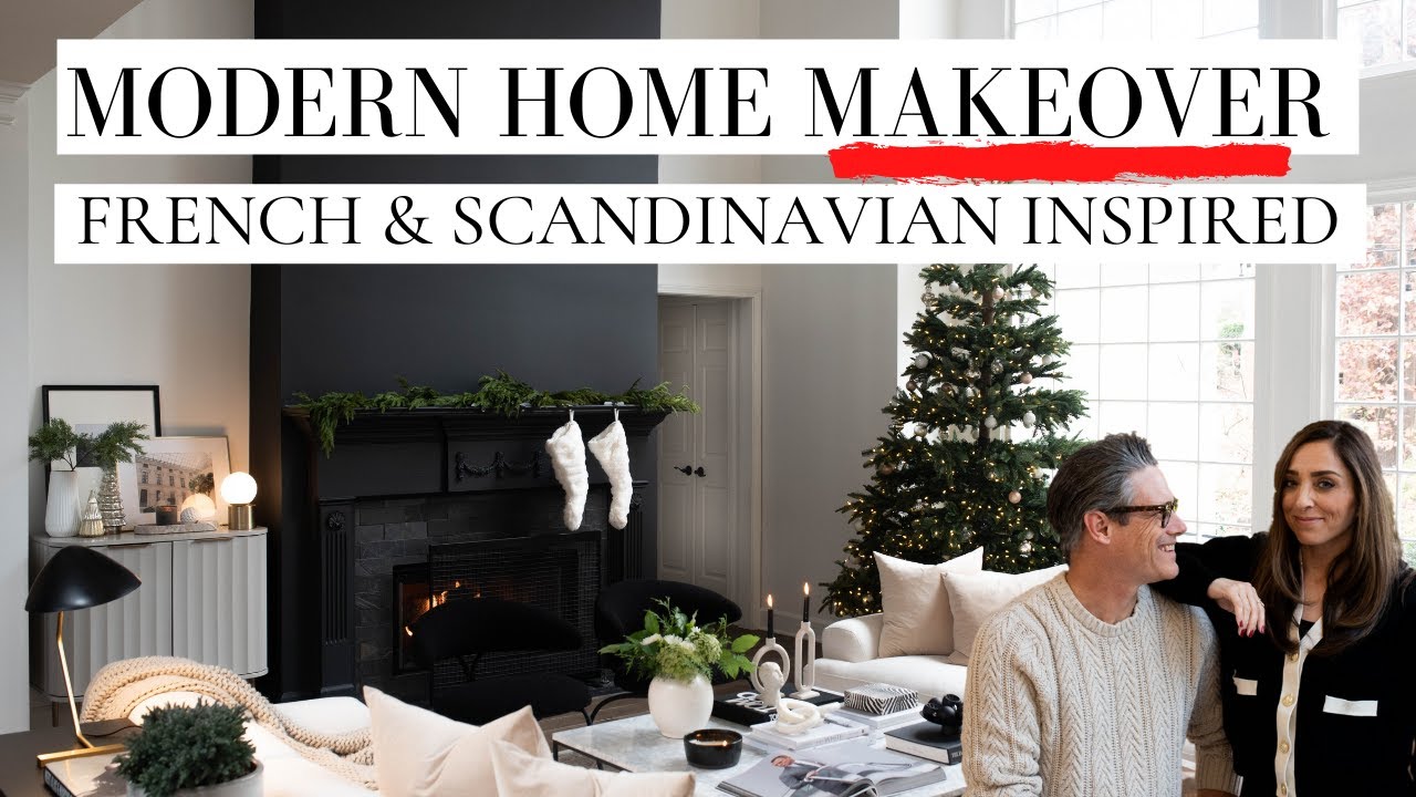 Scandi/French Inspired Holiday Living Room Tour | MODERN CHRISTMAS | House of Valentina