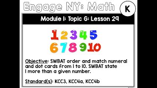 Engage NY: Kindergarten: Module 1: Lesson 29